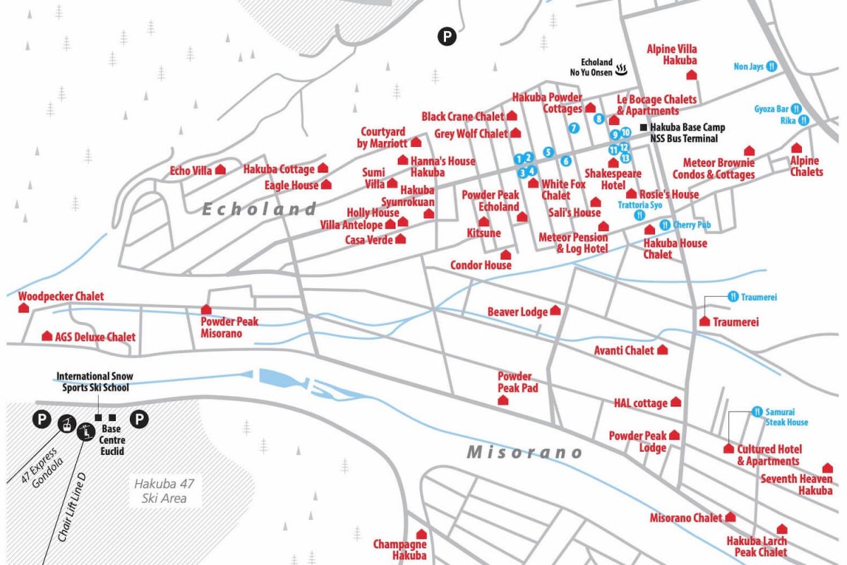 Hakuba Echoland Map