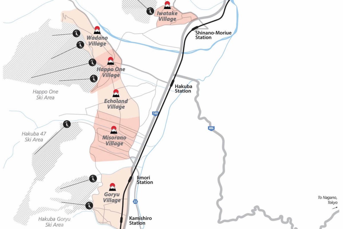 Hakuba Valley Map