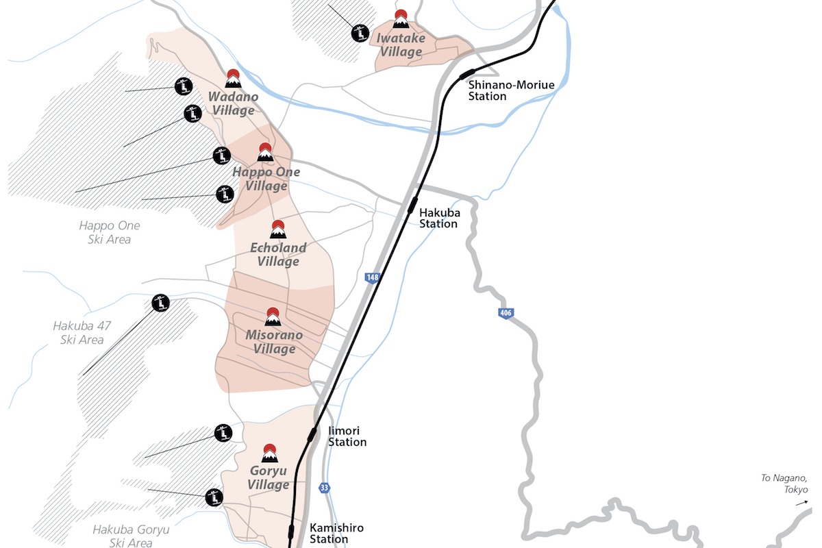 Hakuba Valley Map
